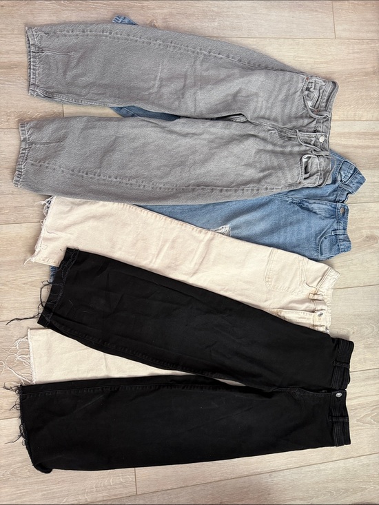 Zara Other - Girls JEANS BUNDLE Zara Gray, Zara Black, Amazon Light Blue, Art Class Cream